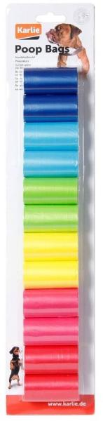 720 Hundekotbeutel recyclebar in Regenbogenfarben - 36 Rollen a 20 Kottüten